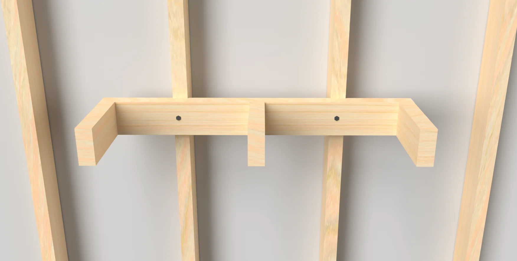 Traditional Floating Shelf Stud Frame